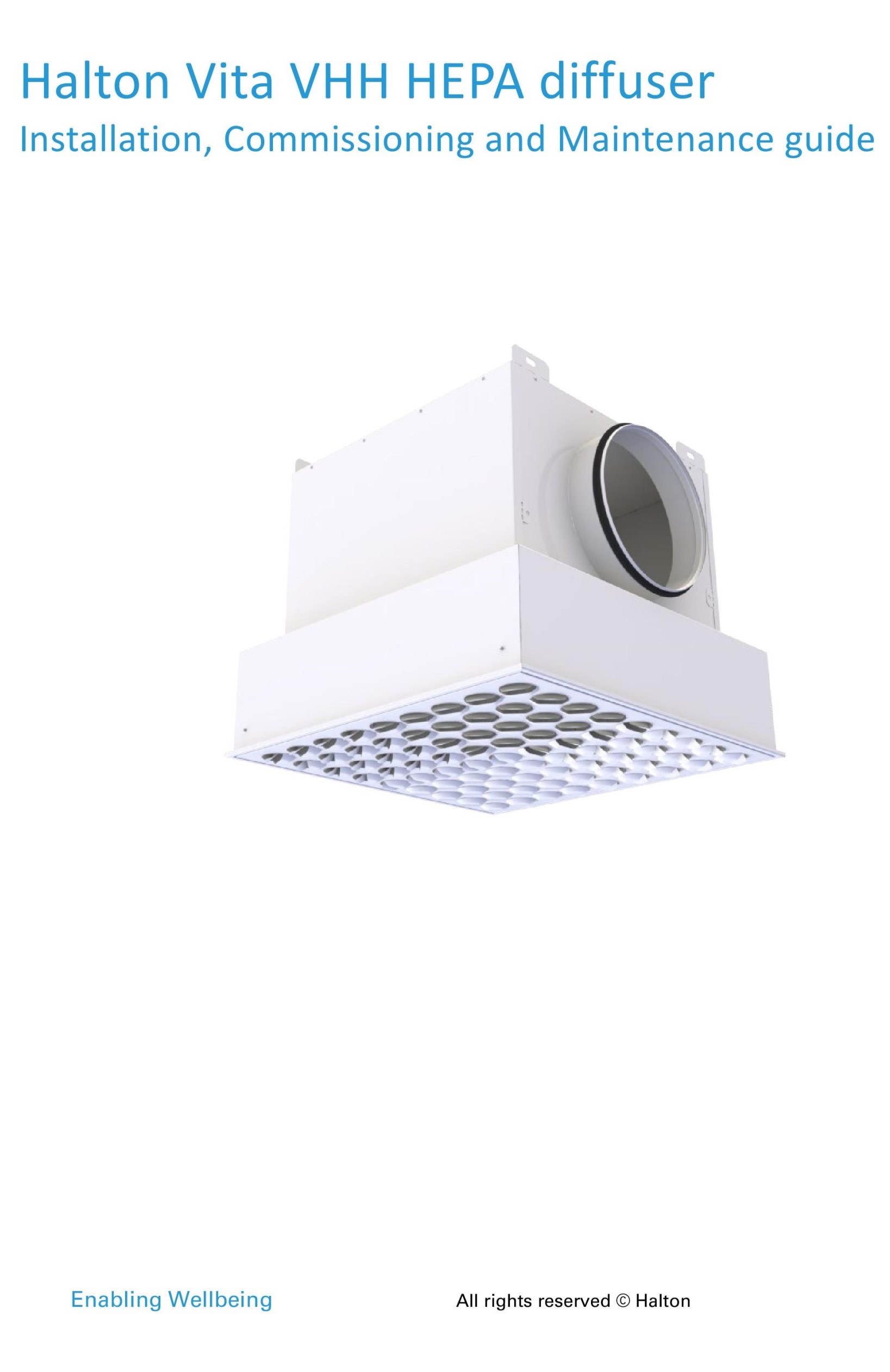 Installation Commissioning and Maintenance Guide Halton Vita VHH GB cover 2nd size