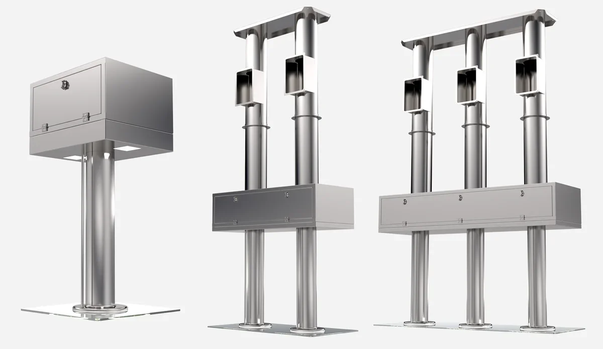 JES Entwickelt für Küchenbereiche im Gastraum – “Front Cooking Areas”.
