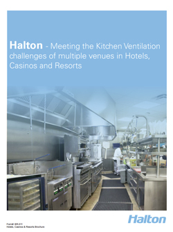 Ventilation des cuisines de restaurant - Brochure des hôtels, complexes touristiques et casinos