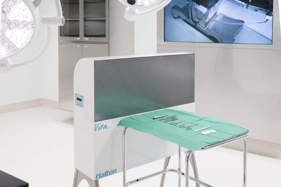 instrument table in a operating room