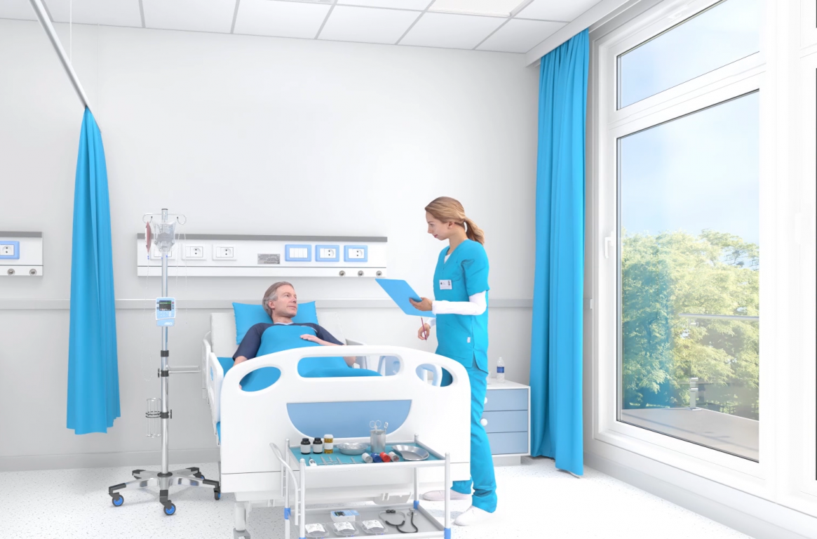 Patient room animation image patient room