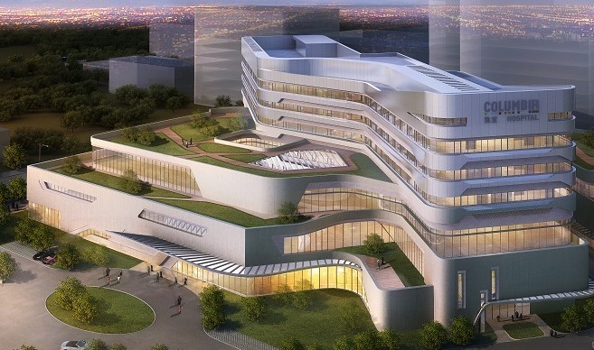 Columbia Wuxi Hospital in China, Halton Vita HEPA diffusers