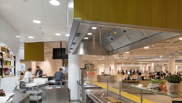 Austria Campus Vienna has chosen Halton Solutions for the ventilation of their kitchen
