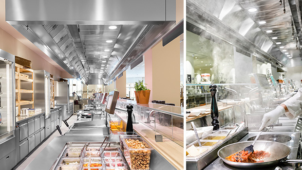 Vapiano Barcelona has chosen Halton Solutions for the ventilation of their kitchen