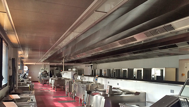 Cuisine Centrale Lyon has chosen Halton Solutions for the ventilation of their kitchen