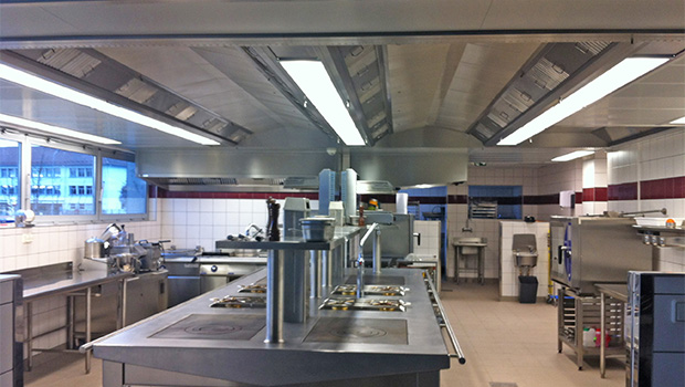 Toussaint Louverture Vocational School has chosen Halton Solutions for the ventilation of their kitchen
