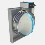 Circular insulated fire damper