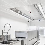 KCV ventilated ceiling for dishwashing areas