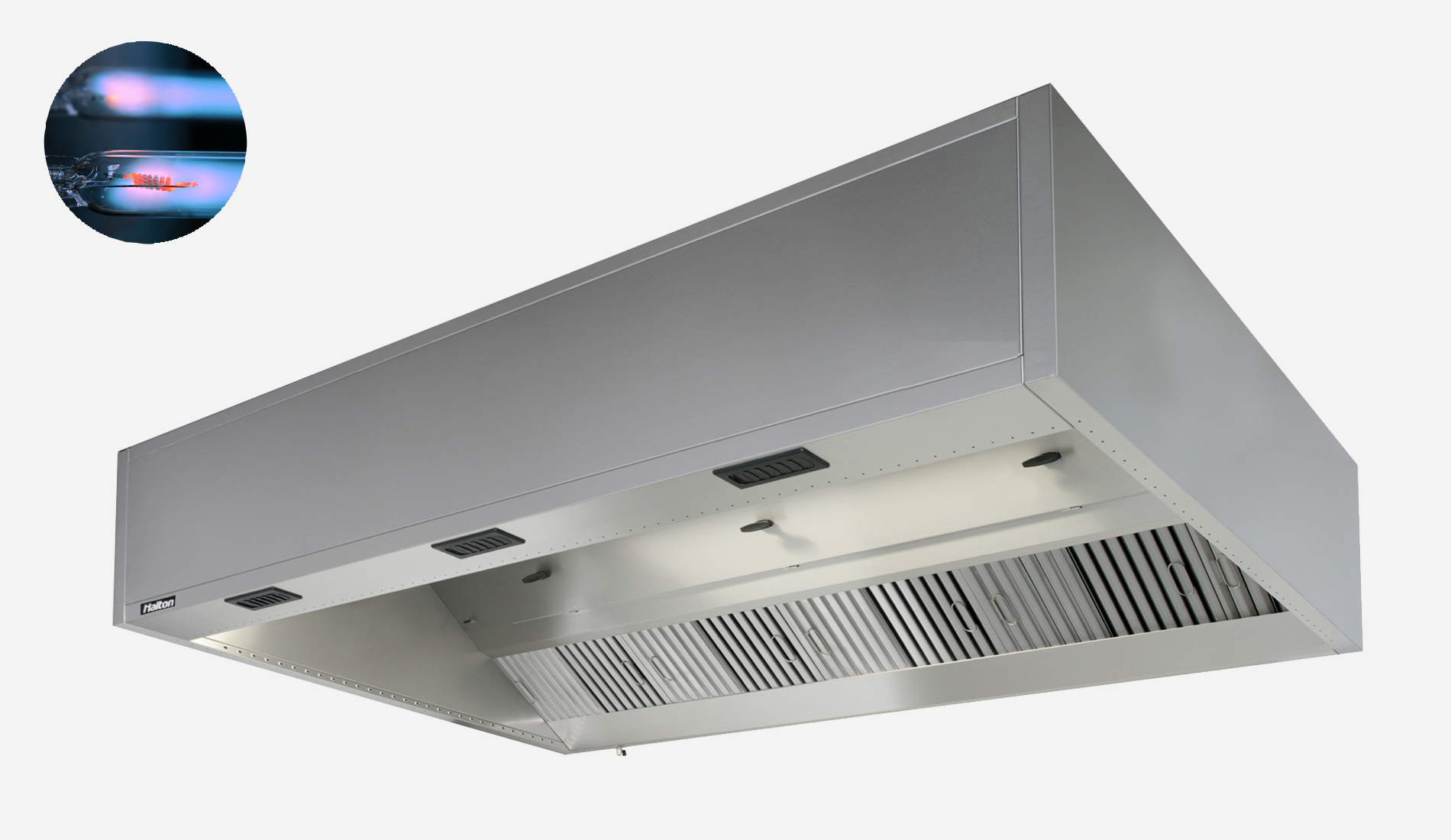 UVC Kitchen Exhaust Hood Fixture - 2 Lamp High Output - 33 Length Into  Duct - Ozone Producing