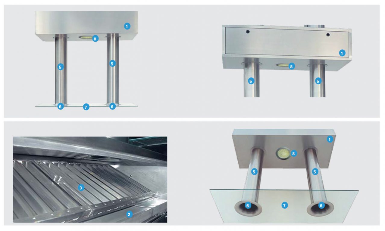Jet Extraction System (JES) Display Cooking Exhaust Hood - Halton