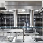 JES design kitchen hood with Jet Extraction System