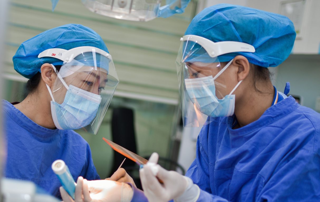 nurses in masks