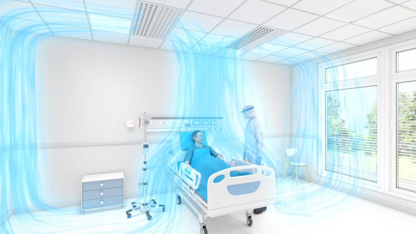 protective airflow in Isolation room