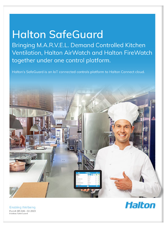 Halton SafeGuard for commercial kitchens and the food service facility
