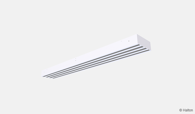 Halton SLL - Linear slot diffuser -, ceiling or wall installation